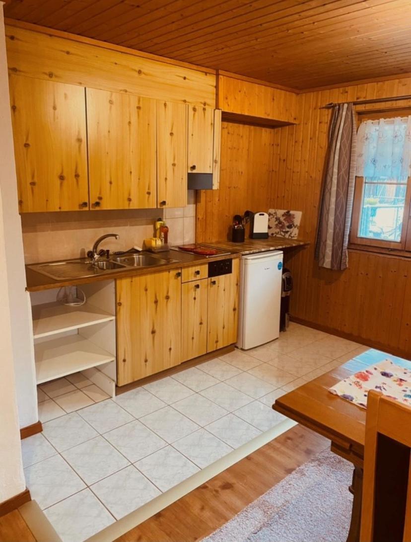 Guenstig Und Einfaches Studio Auf Dem Bauernhof Zuoz Exterior foto